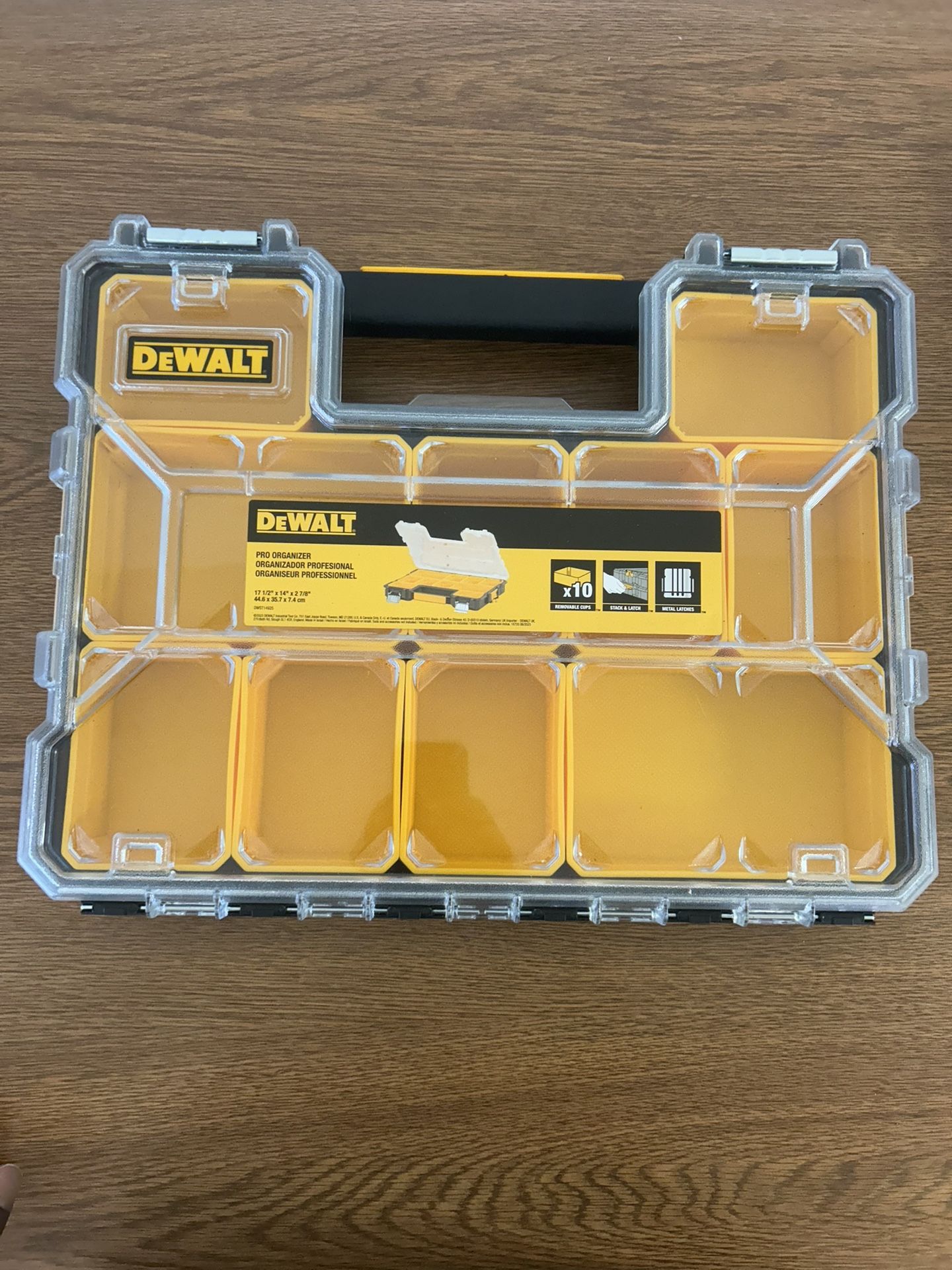 DEWALT Pro Organizer Tool Storage Box 10 Compartments