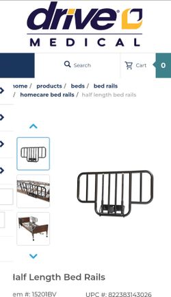 New open box drive medical bed rail A2