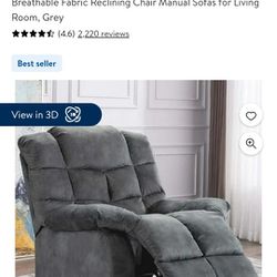 CANMOV Recliners Single Recliner Chairs for Adults