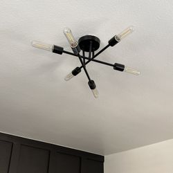 Modern 6 Way Ceiling Light Fixture