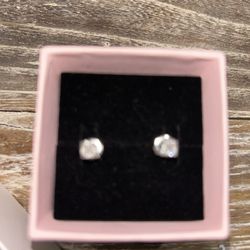 4mm square stud earrings