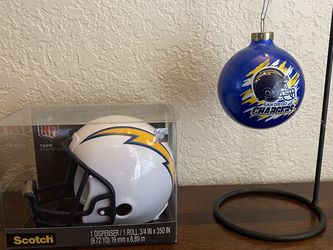 Chargers Ornament And Tape Dispenser