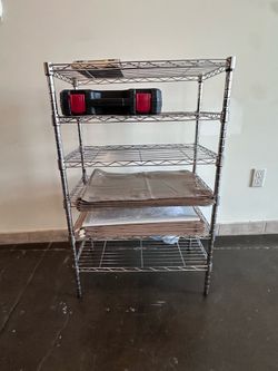 READY NOW 🔥Compact 3-Tier Chrome Wire Shelving Unit - 23"W x 13"D x 34"H