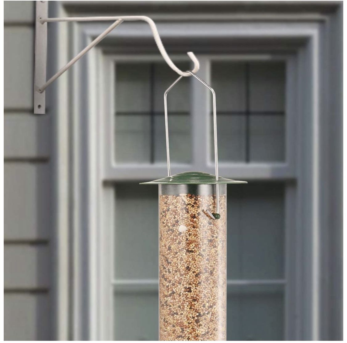 GARDEN&PET Tube Bird Feeder with 6 Feeding Ports, Premium Hard Plastic