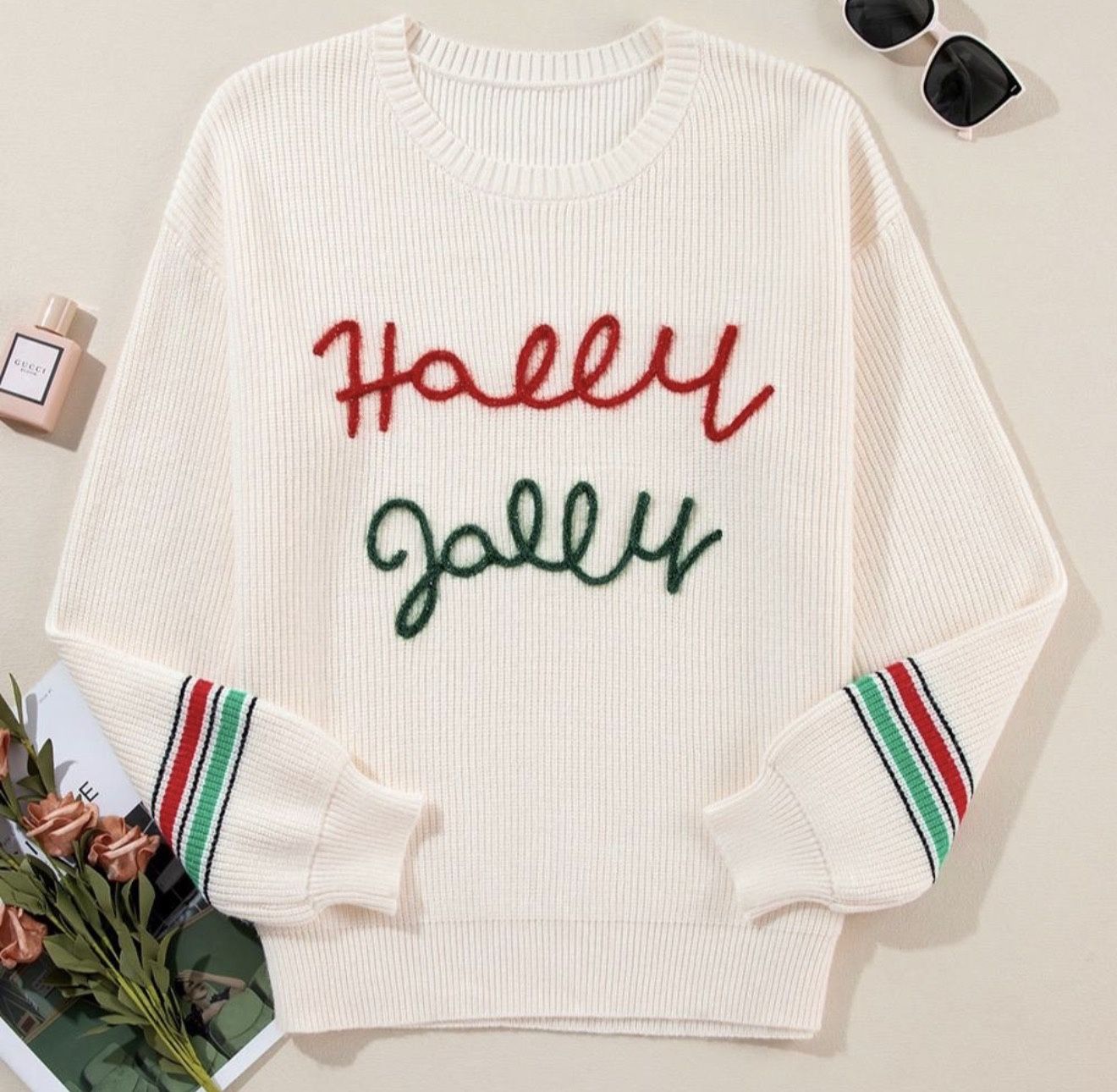 S-XL Holly Jolly Christmas Sweater