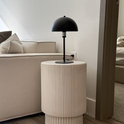 West Elm Fluted Ceramic Indoor/Outdoor Side Table 