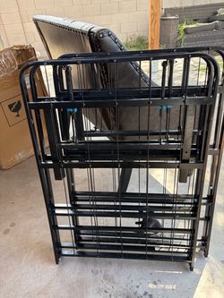 Full foldable metal bed frames