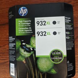 HP 932XL High Yield Original Ink Cartridges, Black. 2 Pack