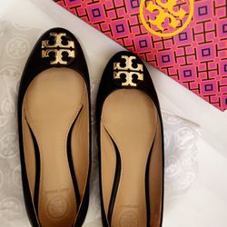 Tory Burch  Ballet Flat Leather Shoes(6.5)