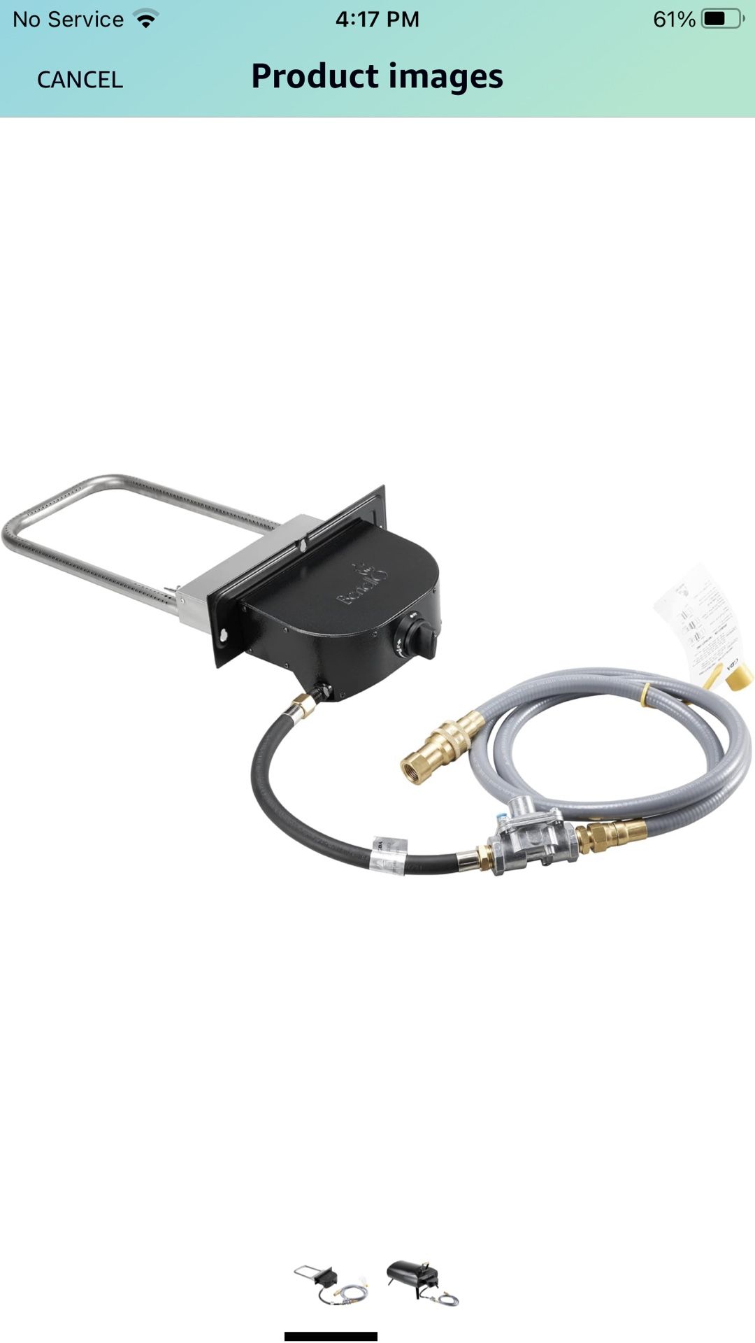 Bertello Grande 16 Natural Gas Burner works with Bertello Grande