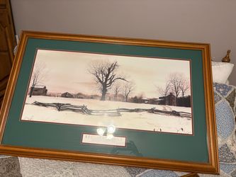 Bob Timberlake Framed Winter Landscape Print