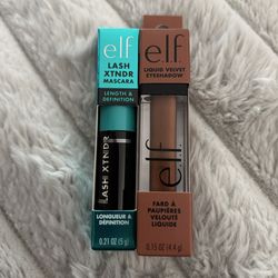 NEW ELF LASH XTNDR MASCARA AND LIQUID VELVET EYESHADOW IN GINGER SNAP $6 For Both!