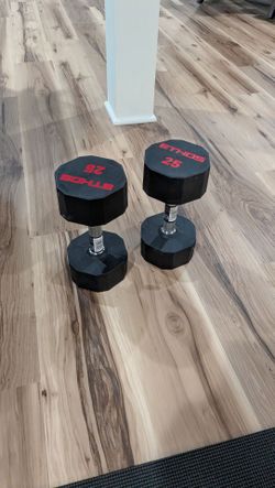 Two 25 lb weights