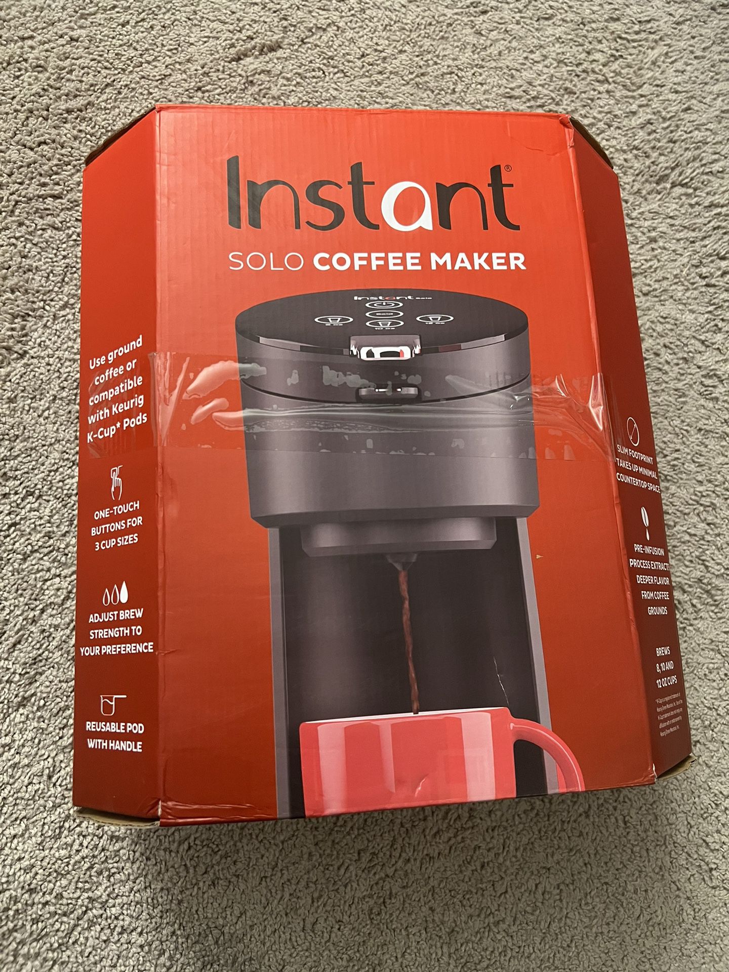 Instant Pot Solo 2-in-1 Single Serve Coffee Maker for Ground Coffee or  K-Cup Pods with 3 Brew Sizes, Black for Sale in Las Vegas, NV - OfferUp