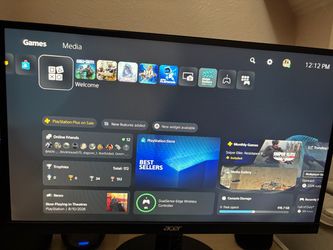 Ps5 bundle with monitor, ps Pro controller, headset