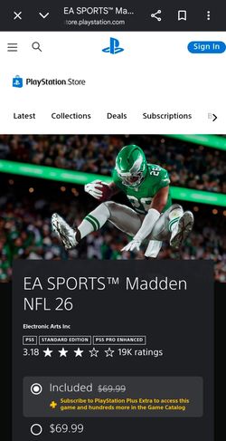 EA SPORTS™ Madden NFL 26 - PS5 - FACTORY SEALED NEW