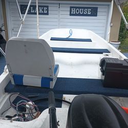 2500 The Unsinkable Boston Whaler Everything Included New Bimini Top Motor Trailer Accessories Brand New Tires As Well Rides Truly Amazing Very Stable