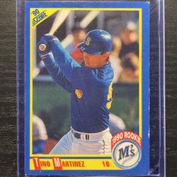 1990 Score Tino Martínez Rookie Baseball Card #596