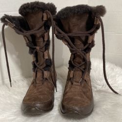 The North Face Brown Primaloft Insulated Waterproof Winter Boots - Women’s 6