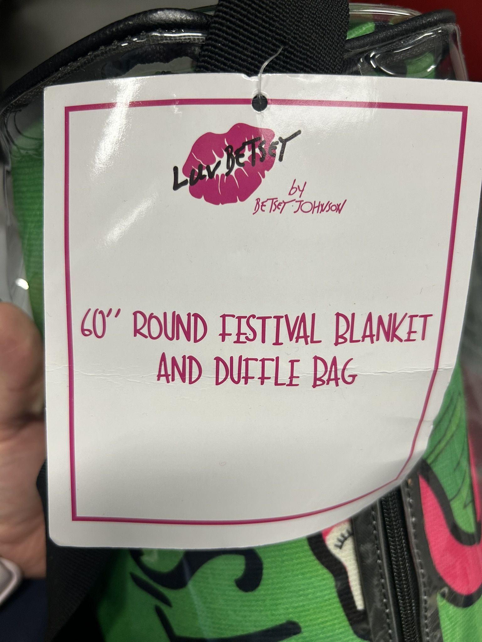 Betsy Johnson outdoor Flamingo Blanket