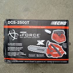Echo Eforc 56v Xseries Cordless Battery Top Handle Chainsaw 