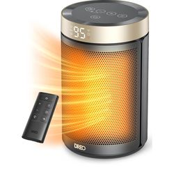 DREO Space Heater, Portable Electric Heaters for Indoor Use with Thermostat and Remote, 2024 Upgraded, Digital Display, 12H Timer, 5 Mode, 1500W PTC C