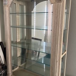 Antique glass mirror with shelf’s 