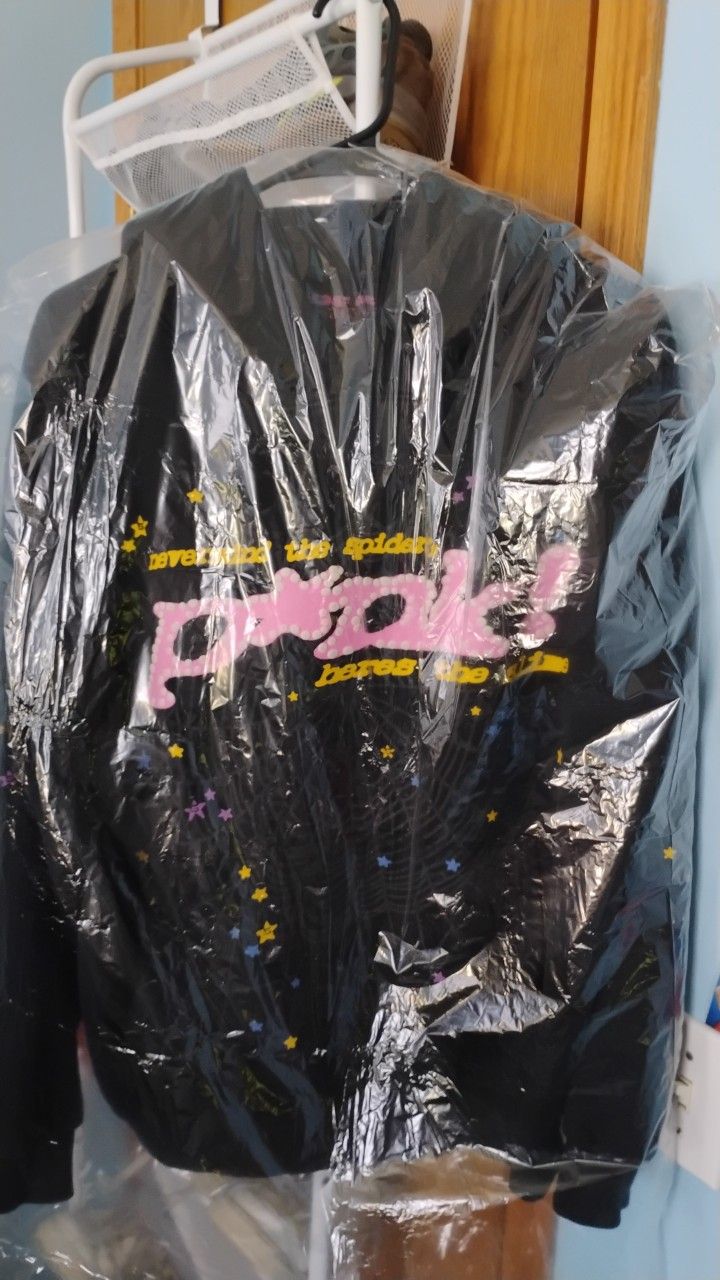 Black/Pink Sp5der Hoodie 1:1