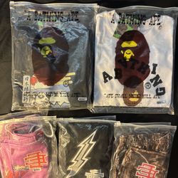 Bape Tee’s & EE Shorts (Mediums & Larges)  
