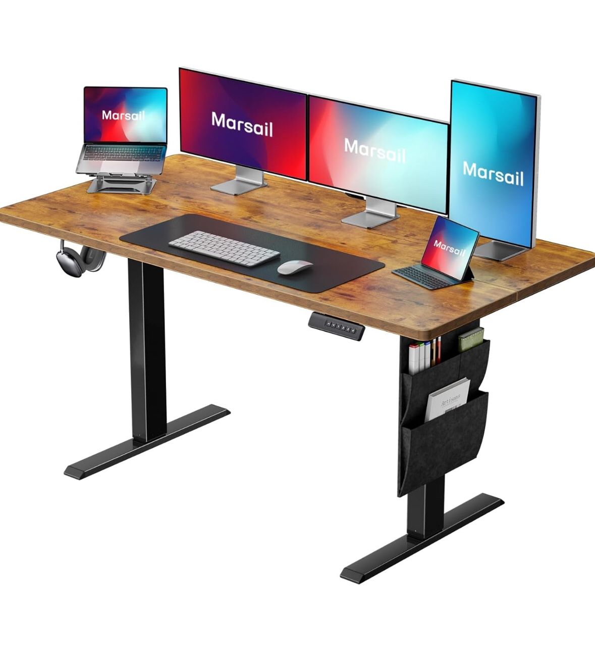 NEW/SEALED Marsail 48x24 Electric Standing Desk - Adjustable Height Computer Desk with Memory Preset