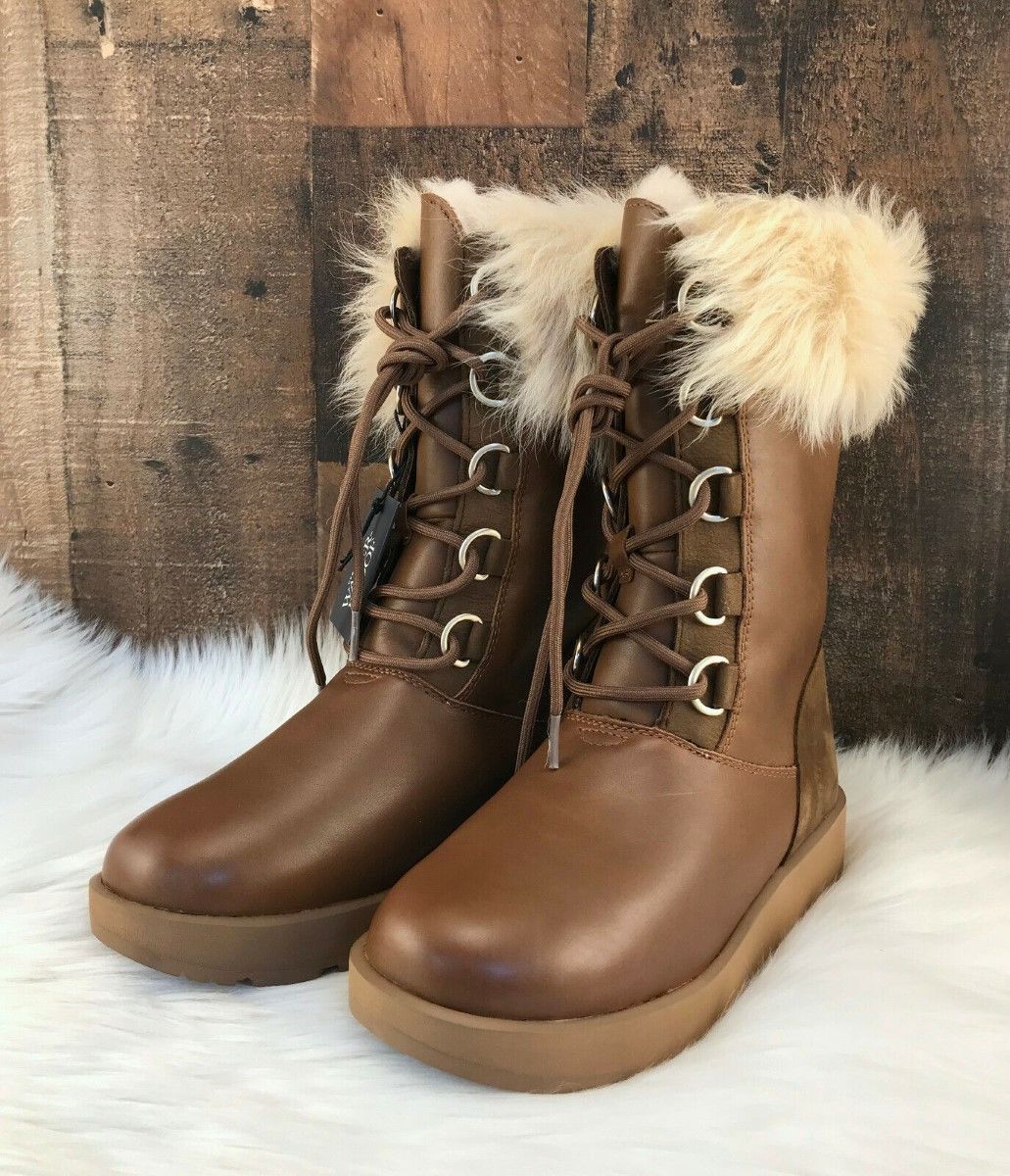UGG Aya Waterproof Toscana Fur Snow Boots Women’s (A1D006553)