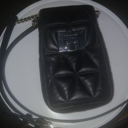 Michael Kors Leather Cross Body Phone Bag