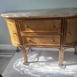 Buffet Liquor Cabinet with solid marble top