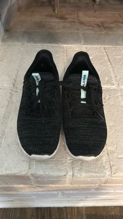 Black Knit Low-Top Sneakers