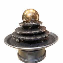 Tabletop Water Fountain - Relaxing Waterfall with Spinning Ball