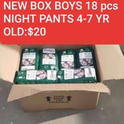 New In Box 18 ct Bambo Nature Premium Dreamy Night Pants: Boys 4-7 years