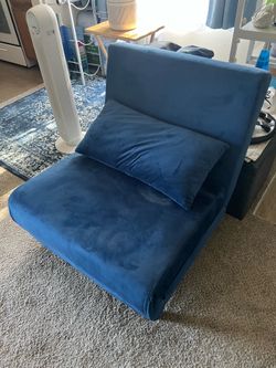 Sofa Foldable Chair Bed Blue