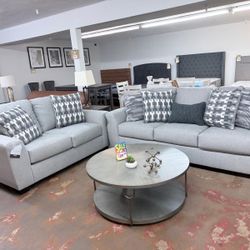 Ashley Sofa & Love Gray 