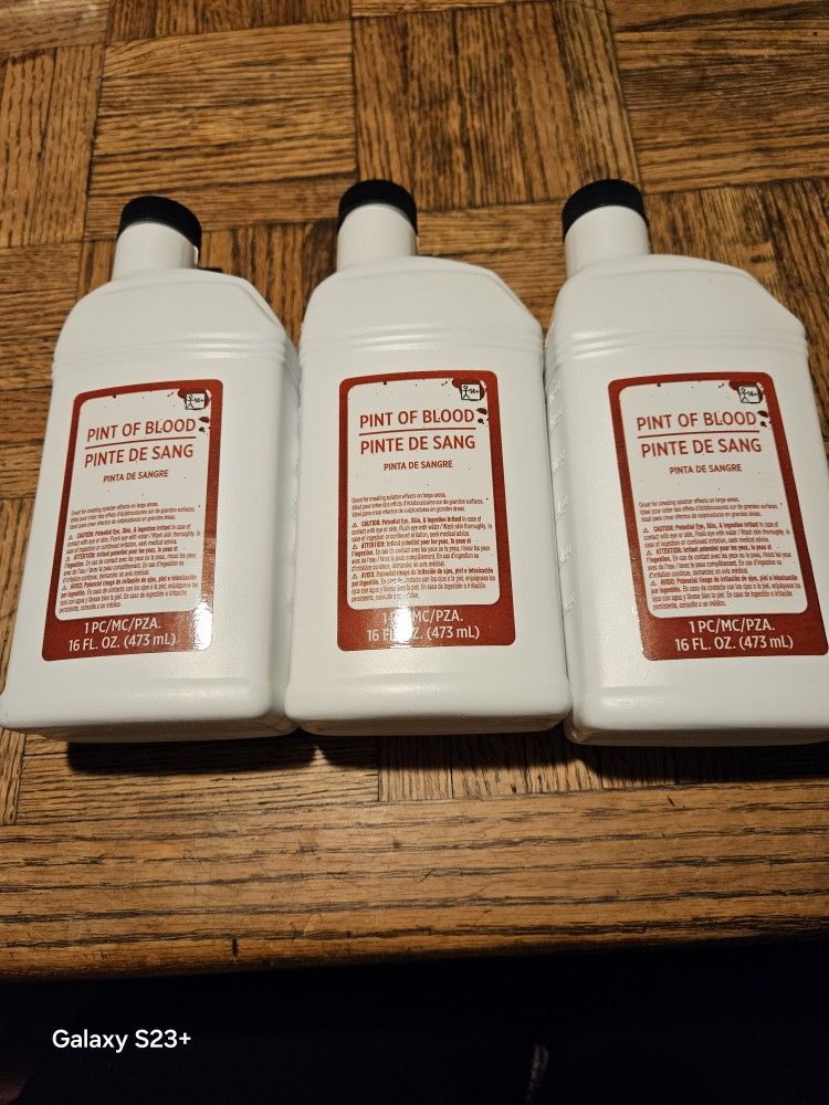 FAKE BLOOD 3 BOTTLES