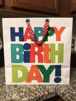 Huge Happy Birthday Gift Bag- Like New
