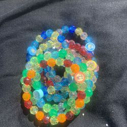 Pokémon Handmade Crystal Faceted Beaded Bracelets 