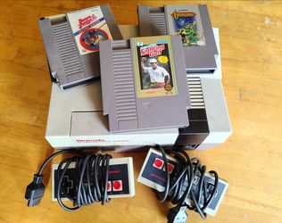 Nintendo NES Console Bundle with 3 Games