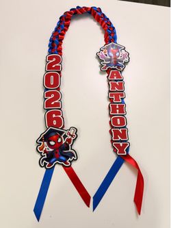 Spider-Man graduation Lei