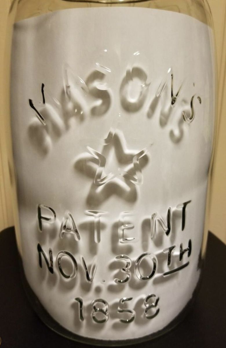 Vintage Rare Mason Jar  Eagle Star Patent Nov 30 1858