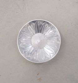 Vintage Pewter Sunflower Dish