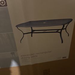 alexander rectangular dining table rust proof 