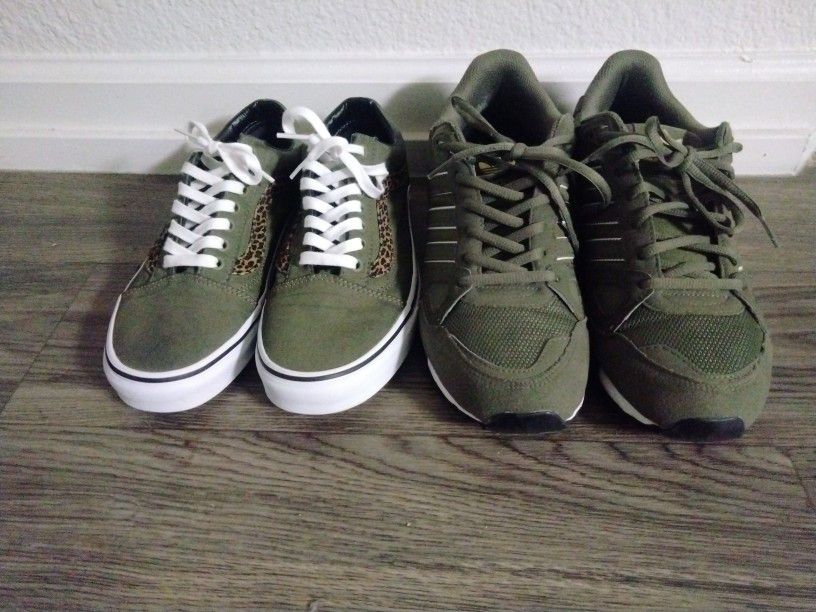 Men's Tennis Shoes Size 9.5 Vans 7.5