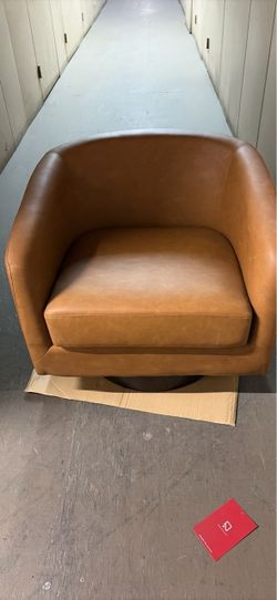 Brand New Dreamsidea Brown Faux Leather Swivel Chair – $100