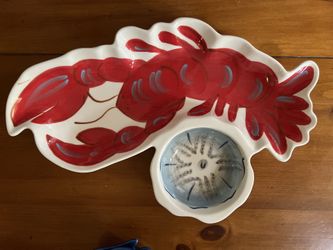 Paula Dean Lobster Serving Platter “Ahoy Mate”