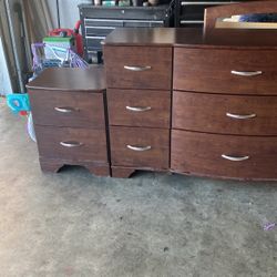 Long Dresser With Mirror One Night Stand 